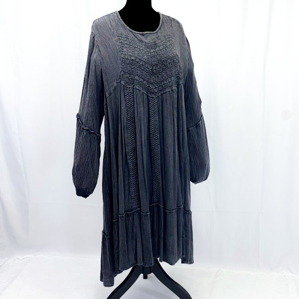 Women's Whimsical Cottagecore Summer Dress Kings Road Brand Long Sleeve Boho Fit